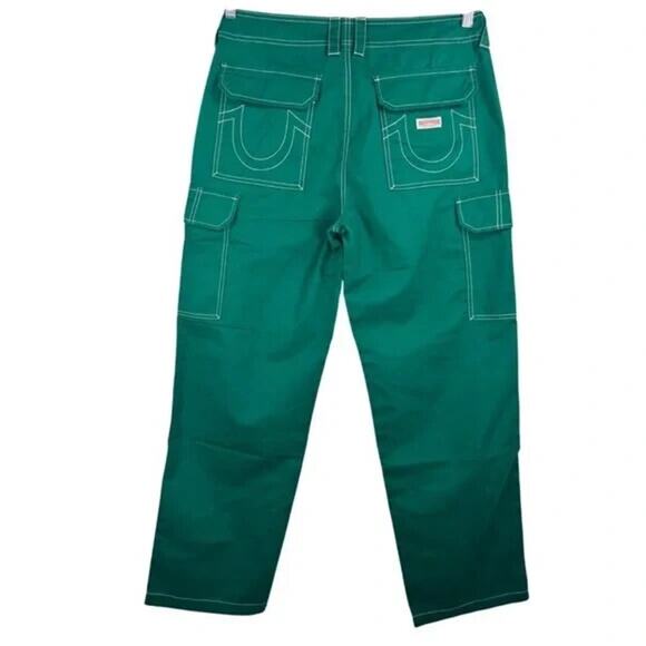 TRUE RELIGION MILITARY SN CARGO PANT BOOTCUT AVENTURINE - 29 - Picture 4 of 6